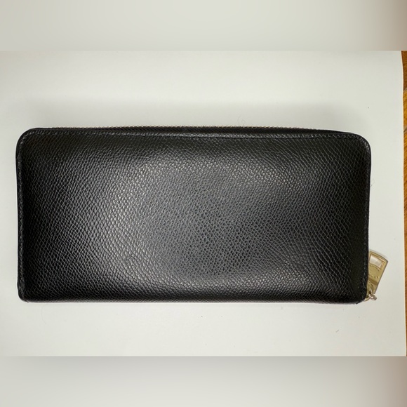 Coach Black Leather Zip-Around Wallet - Picture 2 of 5